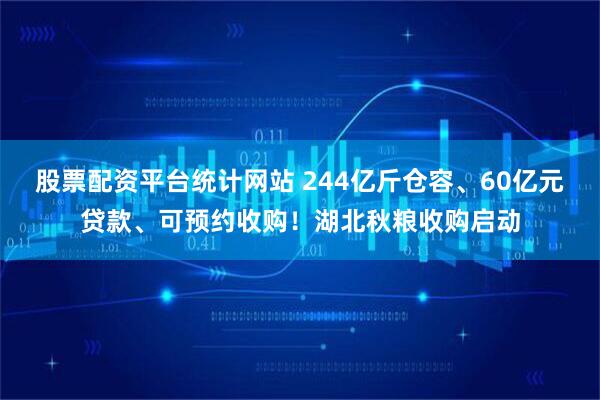 股票配资平台统计网站 244亿斤仓容、60亿元贷款、可预约收购！湖北秋粮收购启动